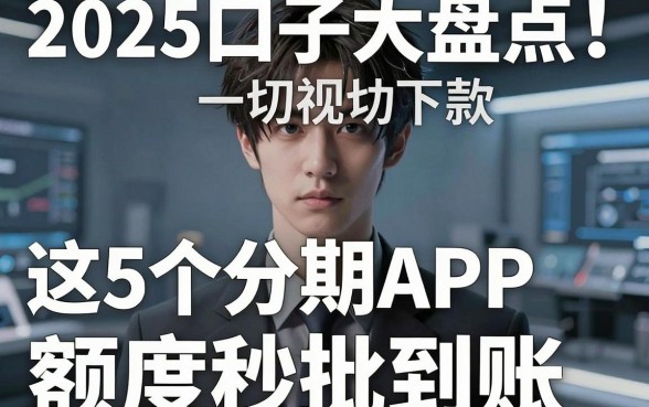 2025无视一切黑下款口子大盘点!这5个分期APP额度秒批到账