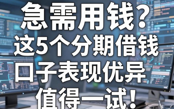 急需用钱？这5个分期借钱口子表现优异，值得一试！