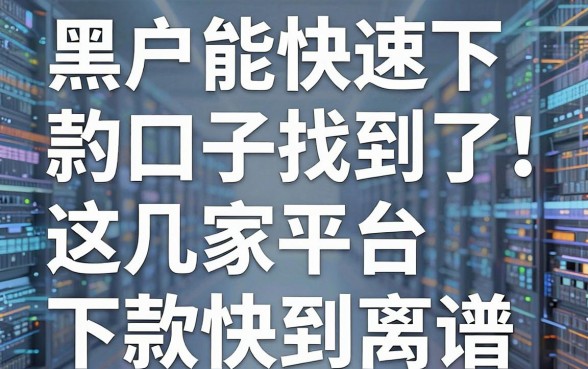 黑户能快速下款的口子找到了!这几家平台下款快到离谱