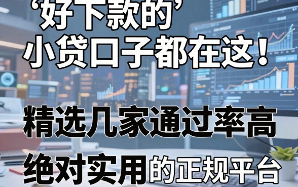 好下款的小贷口子都在这!精选几家通过率高、绝对实用的正规平台