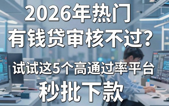 2026年热门有钱贷审核不过?试试这5个高通过率平台,秒批下款!