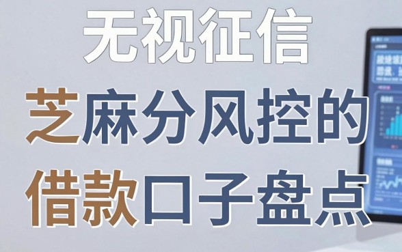 无视征信、芝麻分、同盾风控的借款口子盘点，这几家APP极速审核秒到账！