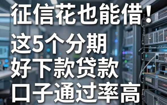 征信花也能借!这5个分期好下款贷款口子通过率高,急用钱必看