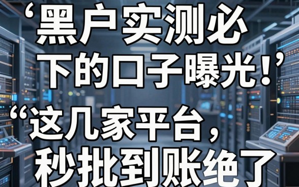 黑户实测必下的口子曝光!这几家平台秒批到账,绝了