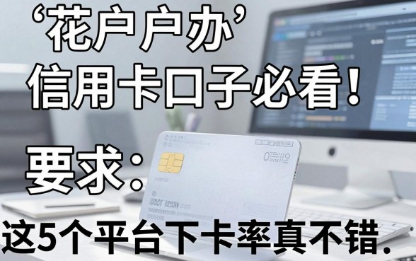 花户户办信用卡口子必看!这5个平台下卡率真不错