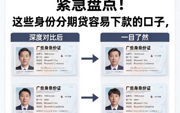 紧急盘点！这些身份证分期贷容易下款的口子，深度对比后一目了然