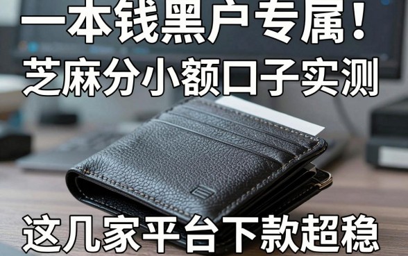 一本钱包黑户专属!芝麻分小额口子实测,这几家平台下款超稳!
