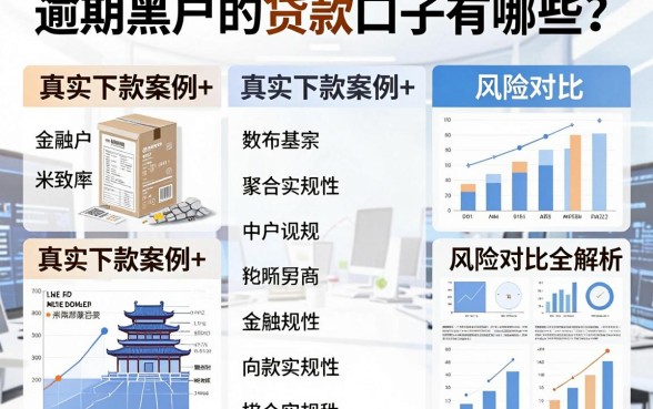 逾期黑户的贷款口子有哪些?真实下款案例+风险对比全解析!