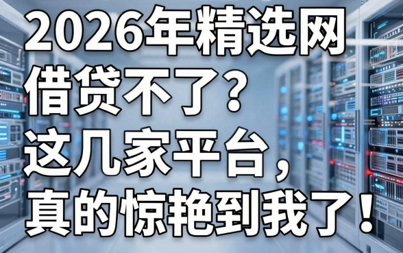2026年精选网贷借不了？这几家平台真的惊艳到我了！