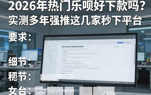 2026年热门乐呗好下款吗?实测多年强推这几家秒下平台!