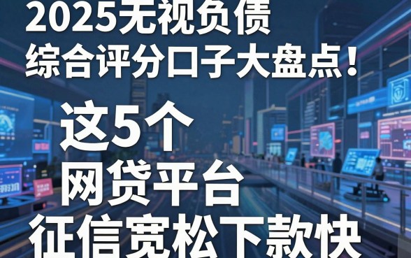 2025无视负债综合评分口子大盘点！这5个网贷平台征信宽松下款快