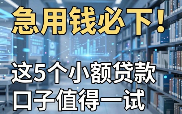 急用钱必下!这5个小额贷款口子值得一试