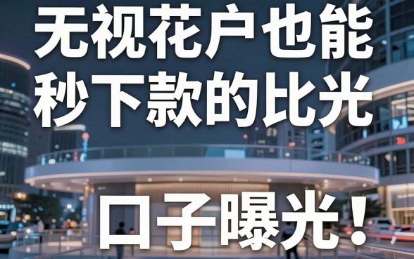 无视花户也能秒下款的口子曝光！深入对比分析，明确推荐这一家