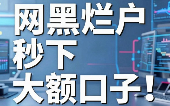 网黑烂户秒下大额口子!这几家极速审核APP黑马藏不住了