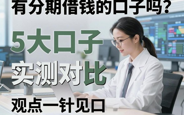 有分期借钱的口子吗？5大口子实测对比，观点一针见血！