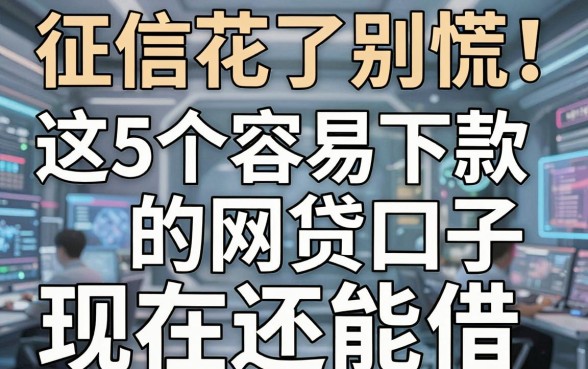 征信花了别慌!这5个容易下款的网贷口子现在还能借