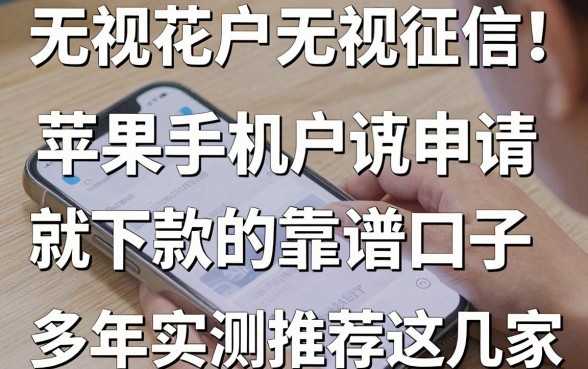 无视花户无视征信!苹果手机申请就下款的靠谱口子,多年实测推荐这几家!