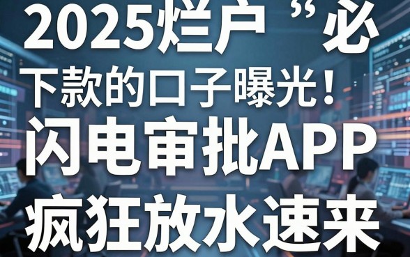 2025烂户必下款的口子曝光!这几家闪电审批APP疯狂放水速来