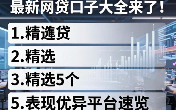 最新网贷口子大全来了!精选5个表现优异平台速览