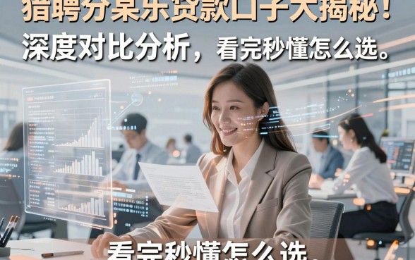 猎聘分某乐贷款口子大揭秘!深度对比分析,看完秒懂怎么选
