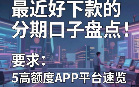 最近好下款的分期口子盘点：5款高额度APP平台速览