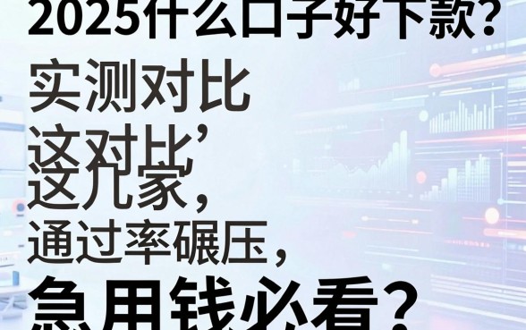 2025什么口子好下款？实测对比这几家通过率碾压，急用钱必看！