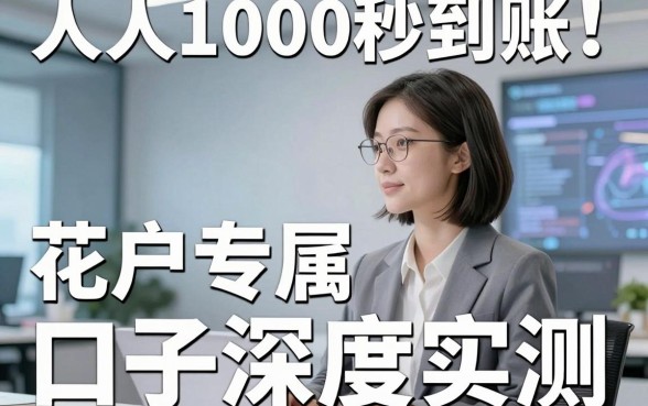 人人1000秒到账!花户专属口子深度实测,对比分析后结论清晰