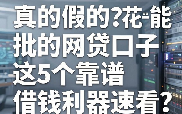 真的假的?花户户都能批的网贷口子,这5个靠谱借钱利器速看!