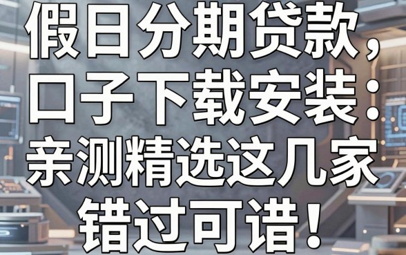 假日分期贷款口子下载安装:亲测精选这几家,错过可惜!