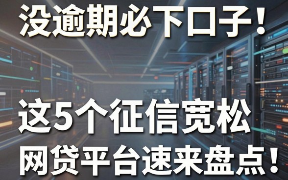 没逾期必下口子!这5个征信宽松的网贷平台速来盘点