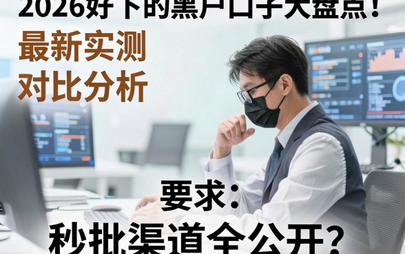 2026好下的黑户口子大盘点!最新实测对比分析,秒批渠道全公开