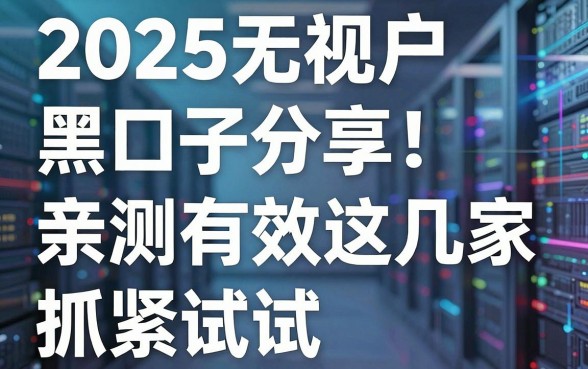 2025无视黑户口子分享!亲测有效这几家抓紧试试