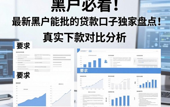 黑户必看！最新黑户能批的贷款口子独家盘点，真实下款对比分析