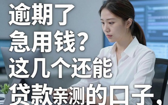 逾期了急用钱?这几个还能贷款的口子,亲测实用!