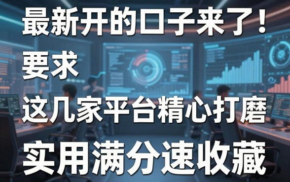 最新开的口子来了！这几家平台精心打磨，实用满分速收藏