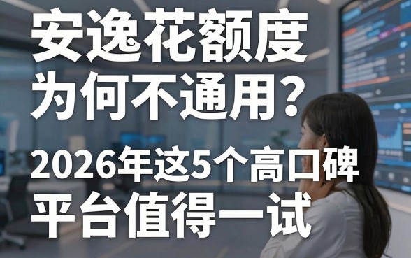 安逸花额度为何不通用?2026年这5个高口碑平台值得一试!