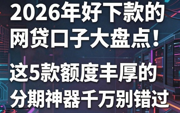 2026年好下款的网贷口子大盘点!这5款额度丰厚的分期神器千万别错过