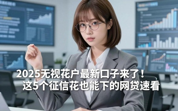 2025无视花户最新口子来了!这5个征信花也能下的网贷速看