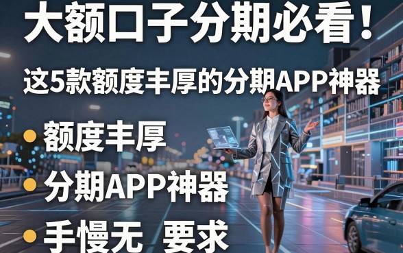 大额口子分期必看！这5款额度丰厚的分期APP神器，手慢无！