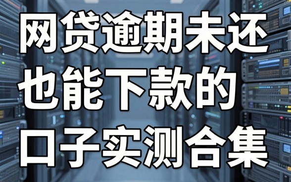 网贷逾期未还也能下款的口子实测合集,这几家亲测好评不容错过!