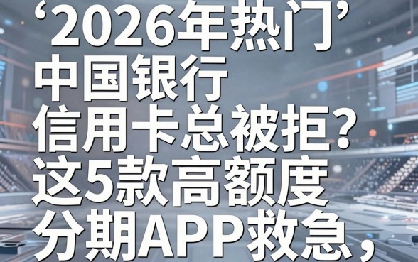 2026年热门中国银行信用卡总被拒?这5款高额度分期APP救急!