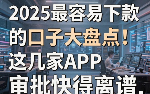 2025最容易下款的口子大盘点！这几家APP审批快得离谱