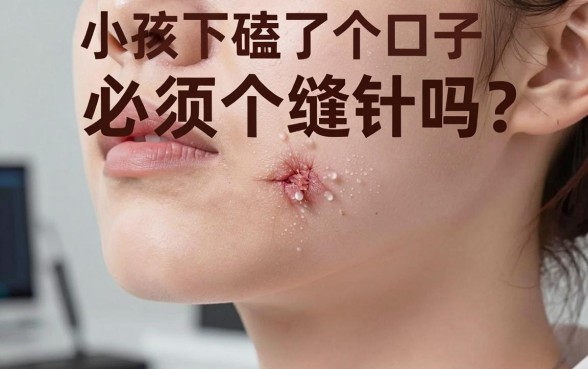 小孩下巴磕了个口子必须缝针吗?这几点判断方法家长一定要知道!