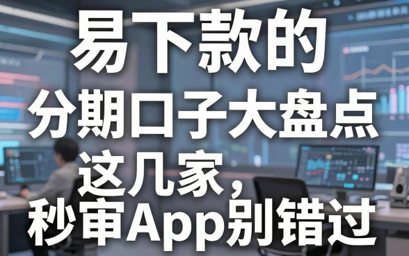 易下款的分期口子大盘点，这几家秒审App别错过！