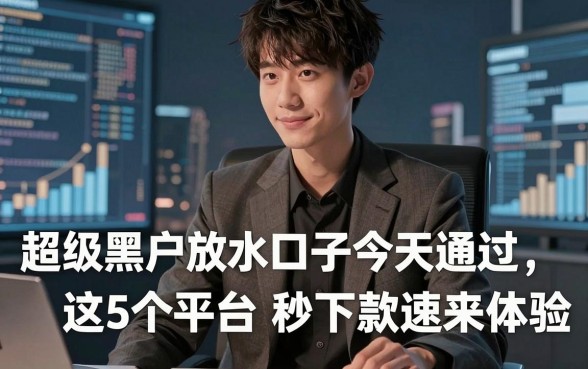 超级黑户放水口子今天通过,这5个平台秒下款速来体验!
