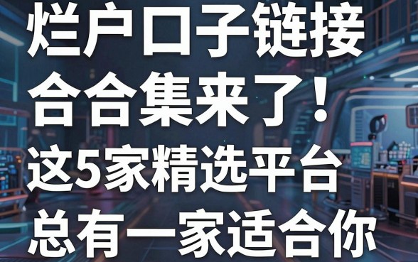 烂户口子链接合集来了!这5家精选平台总有一家适合你
