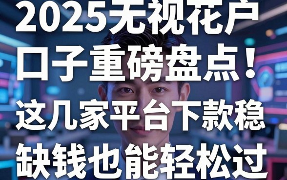 2025无视花户口子重磅盘点!这几家平台下款稳,缺钱也能轻松过!