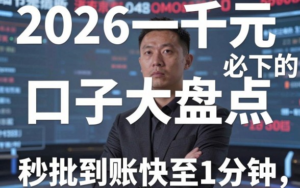 2026一千元必下的的口子大盘点，秒批到账快至1分钟！