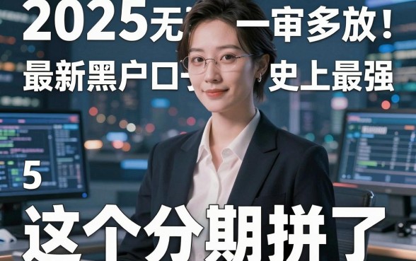 2025无视黑白一审多放!最新黑户口子史上最强,这5个分期神器拼了