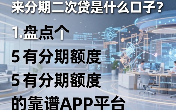 来分期二次贷是什么口子?盘点5个有分期额度的靠谱APP平台